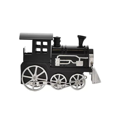 WM.Widdop ® Black Steam Train Miniature Clock *NEW* - timeframedclocks