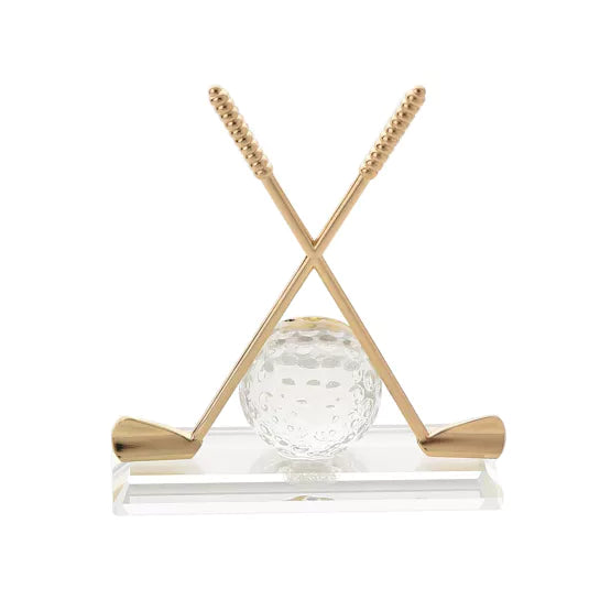 WM.Widdop ® Crossed Golf Clubs Miniature Clock *NEW* - timeframedclocks