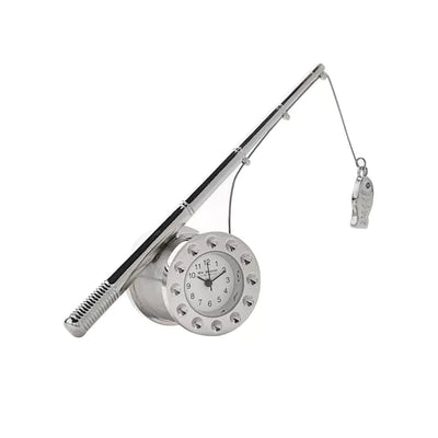 WM.Widdop ® Fishing Pole Miniature Clock - timeframedclocks