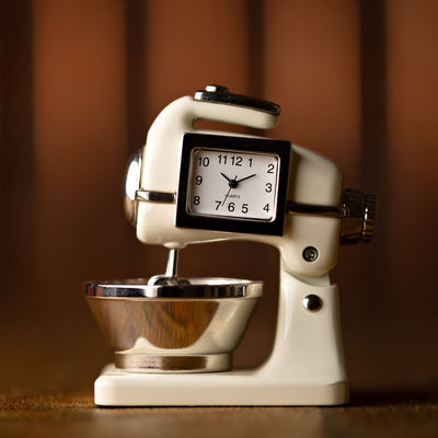 WM.Widdop ® Food Mixer Miniature Clock *NEW* - timeframedclocks