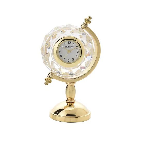 WM.Widdop ® Glass Globe Miniature Clock *NEW* - timeframedclocks