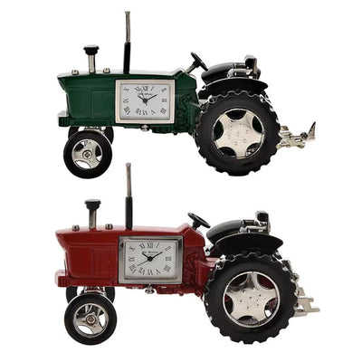 WM.Widdop ® Green Tractor Miniature Clock - timeframedclocks