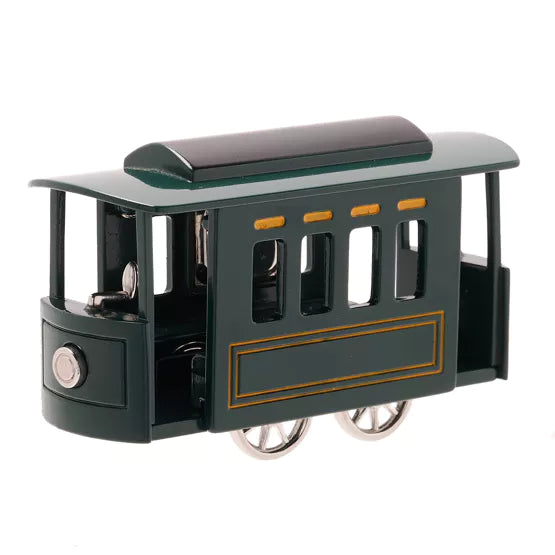 WM.Widdop ® Green Train Miniature Clock - timeframedclocks