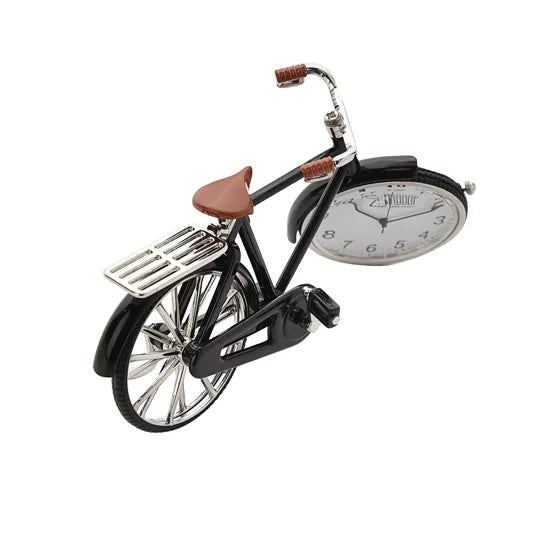 WM.Widdop ® Pedal Bike Miniature Clock *NEW* - timeframedclocks