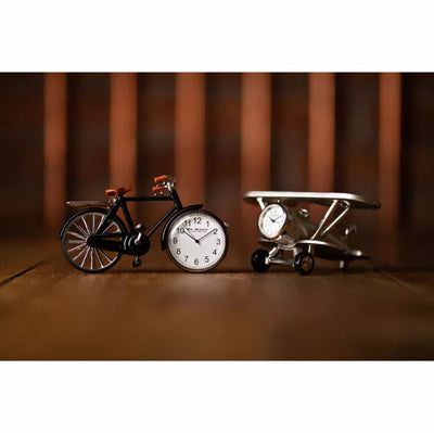 WM.Widdop ® Pedal Bike Miniature Clock *NEW* - timeframedclocks