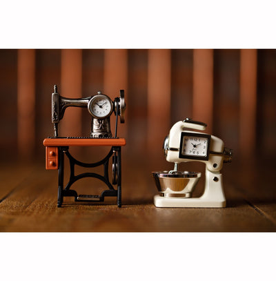 WM.Widdop ® Sewing Machine Miniature Clock *NEW* - timeframedclocks