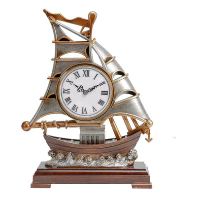 WM.Widdop. Sail Boat Mantel Clock *NEW* - timeframedclocks