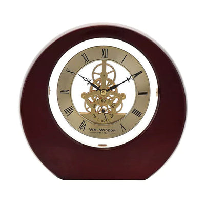 WM.Widdop. Skeleton Mantel Clock Wood *NEW* - timeframedclocks