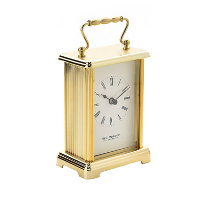 WM.Widdop. Two Tone Gilt Carriage Clock *NEW AWAITING STOCK* - timeframedclocks