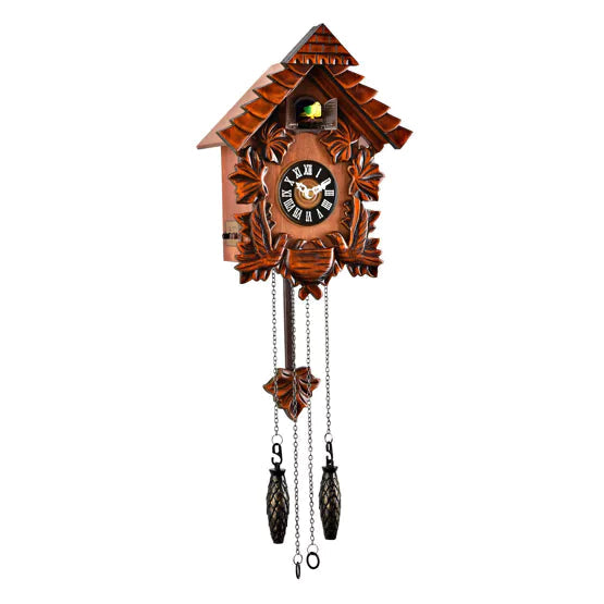 WM.Widdop. Wooden Pitched Roof Cuckoo Clock *NEW* - timeframedclocks