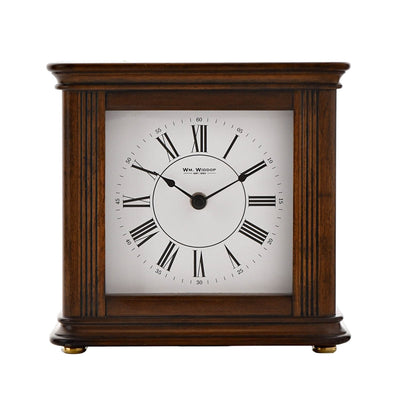 WM.Widdop. Wooden Square Mantel Clock *NEW DUE LATE MARCH* - timeframedclocks