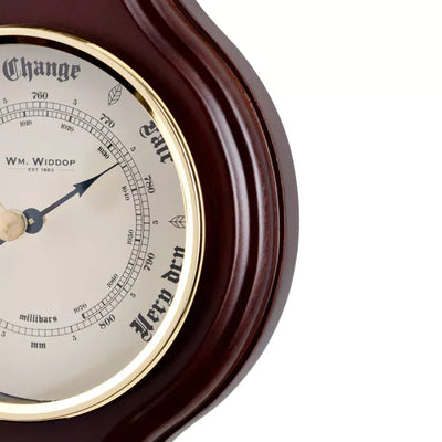 WM.Widdop Wooden Thermometer Barometer *NEW* - timeframedclocks