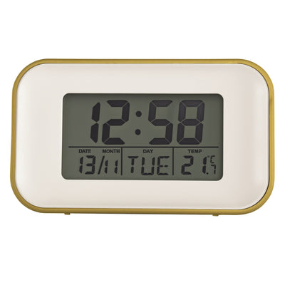 Acctim Alta Alarm Clock Mustard - timeframedclocks
