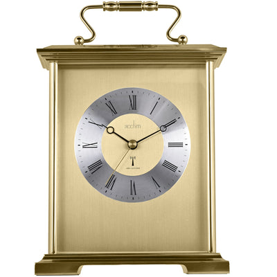 Acctim Althorp Radio Controlled Mantel Table Clock Gold - timeframedclocks