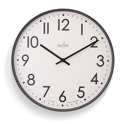 Acctim Ashridge Wall Clock Aston Grey - timeframedclocks