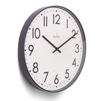 Acctim Ashridge Wall Clock Aston Grey *STOCK DUE FEB* - timeframedclocks