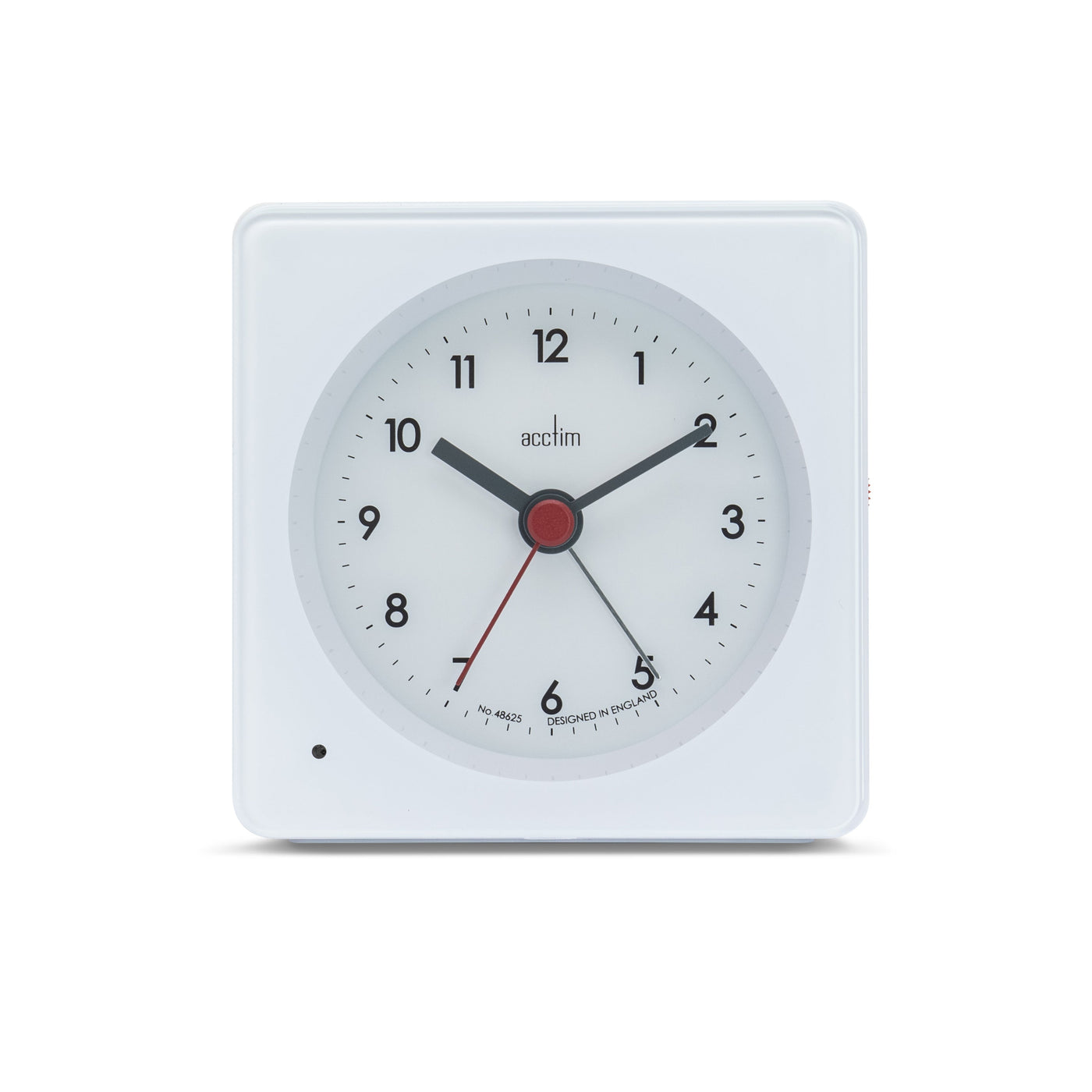 Acctim Barber Alarm Clock White - timeframedclocks