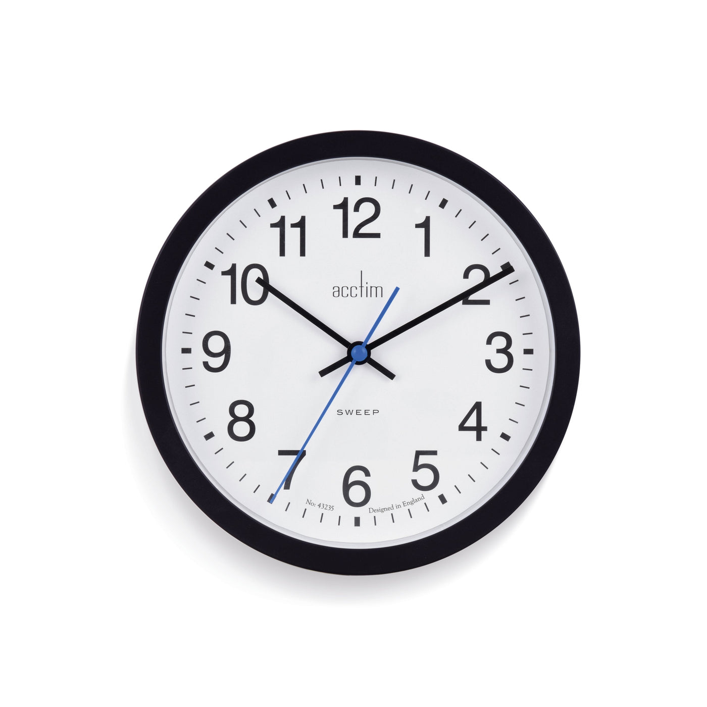 Acctim Bromham Wall Clock Black *NEW* - timeframedclocks