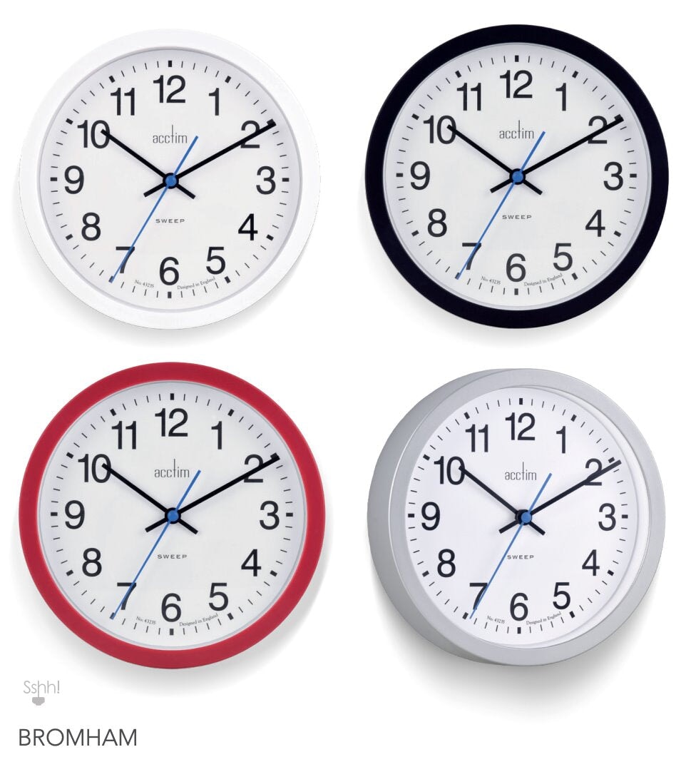 Acctim Bromham Wall Clock Red *NEW* - timeframedclocks