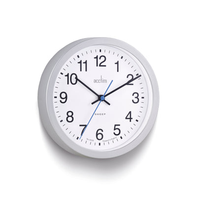 Acctim Bromham Wall Clock Silver *NEW* - timeframedclocks