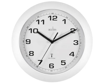 Acctim Cadiz Radio Controlled Wall Clock Silver *NEW* - timeframedclocks