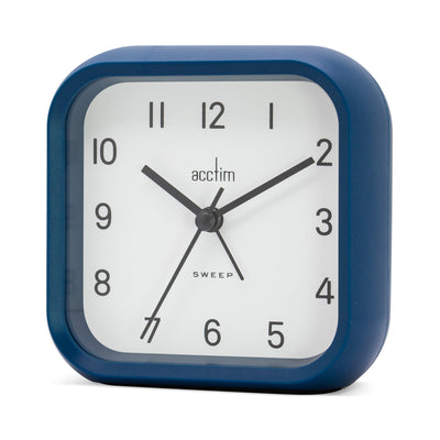 Acctim Carter Alarm Clock Blue - timeframedclocks