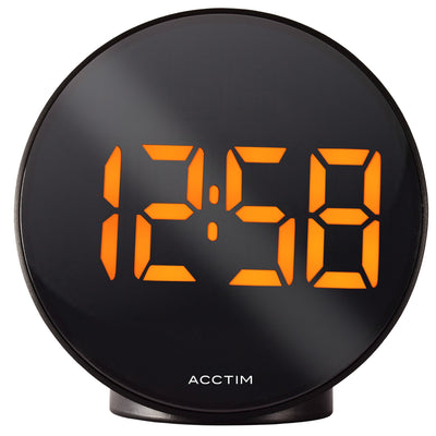 Acctim Circulo Digital Alarm Clock Black - timeframedclocks