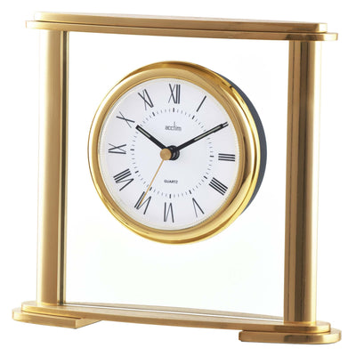 Acctim Colgrove Table Clock Gold - timeframedclocks