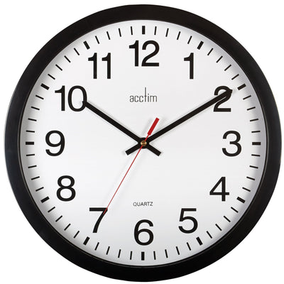 Acctim Controller Wall Clock Black *NEW* - timeframedclocks