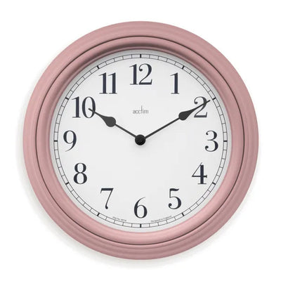 Acctim Devonshire Wall Clock Dusty Rose *NEW* - timeframedclocks