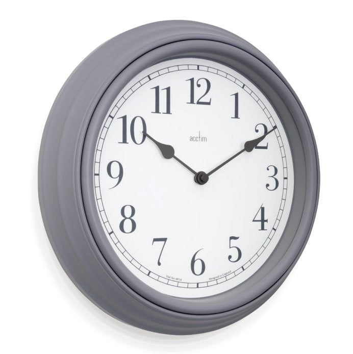 Acctim Devonshire Wall Clock Pigeon Grey *NEW* - timeframedclocks