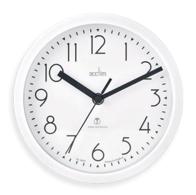 Acctim Ditton Radio Controlled Wall Clock White *NEW* - timeframedclocks