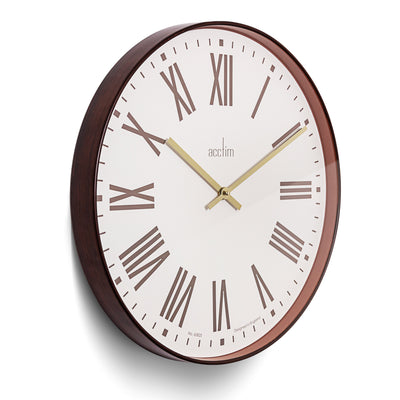 Acctim Dunsley Wall Clock Walnut - timeframedclocks