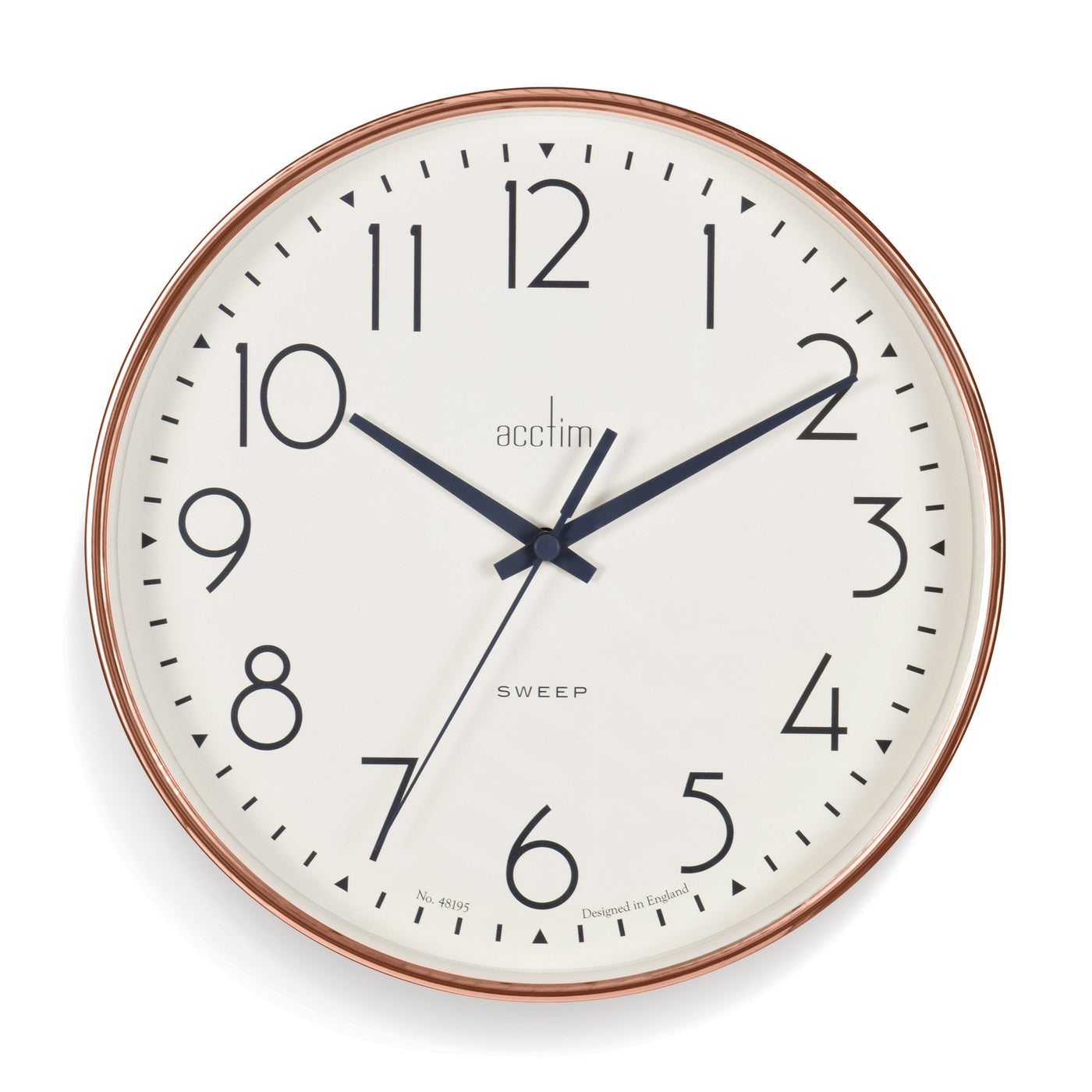 Acctim Earl Wall Clock Copper *NEW* - timeframedclocks