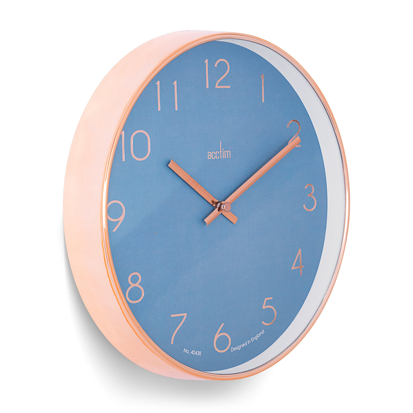 Acctim Elma Wall Clock Blue - timeframedclocks