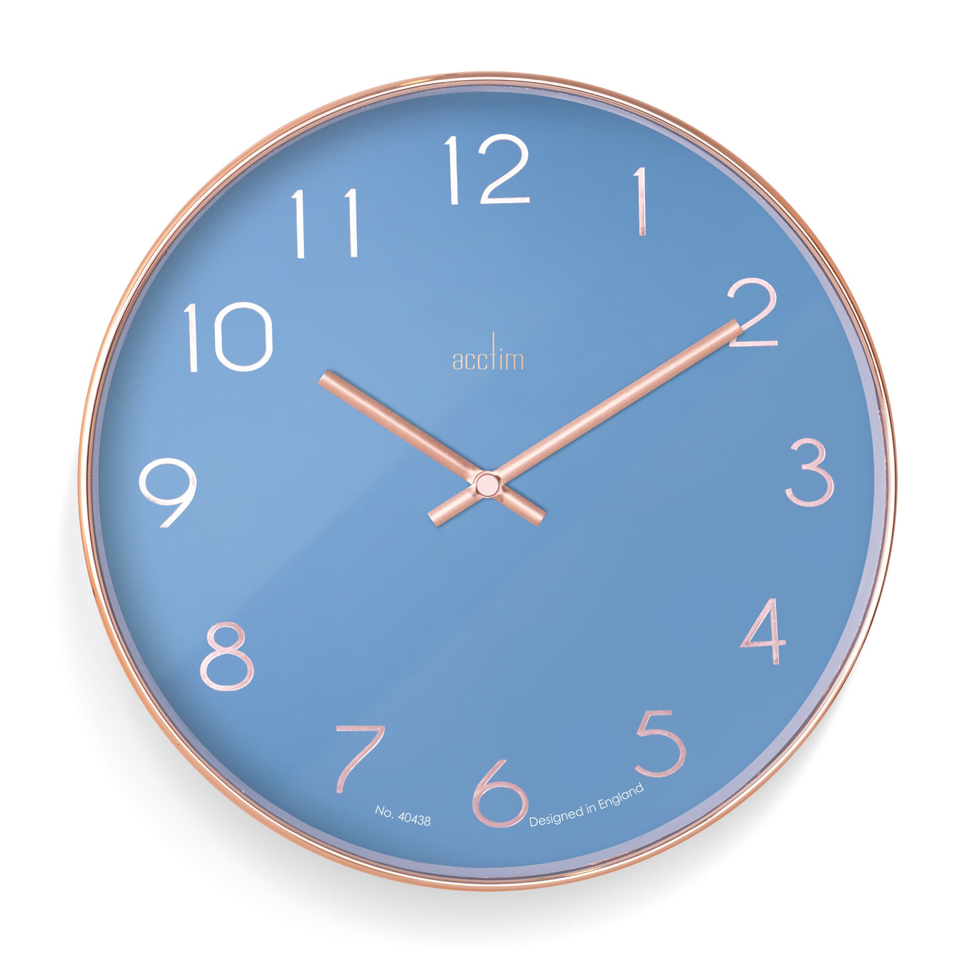 Acctim Elma Wall Clock Blue - timeframedclocks