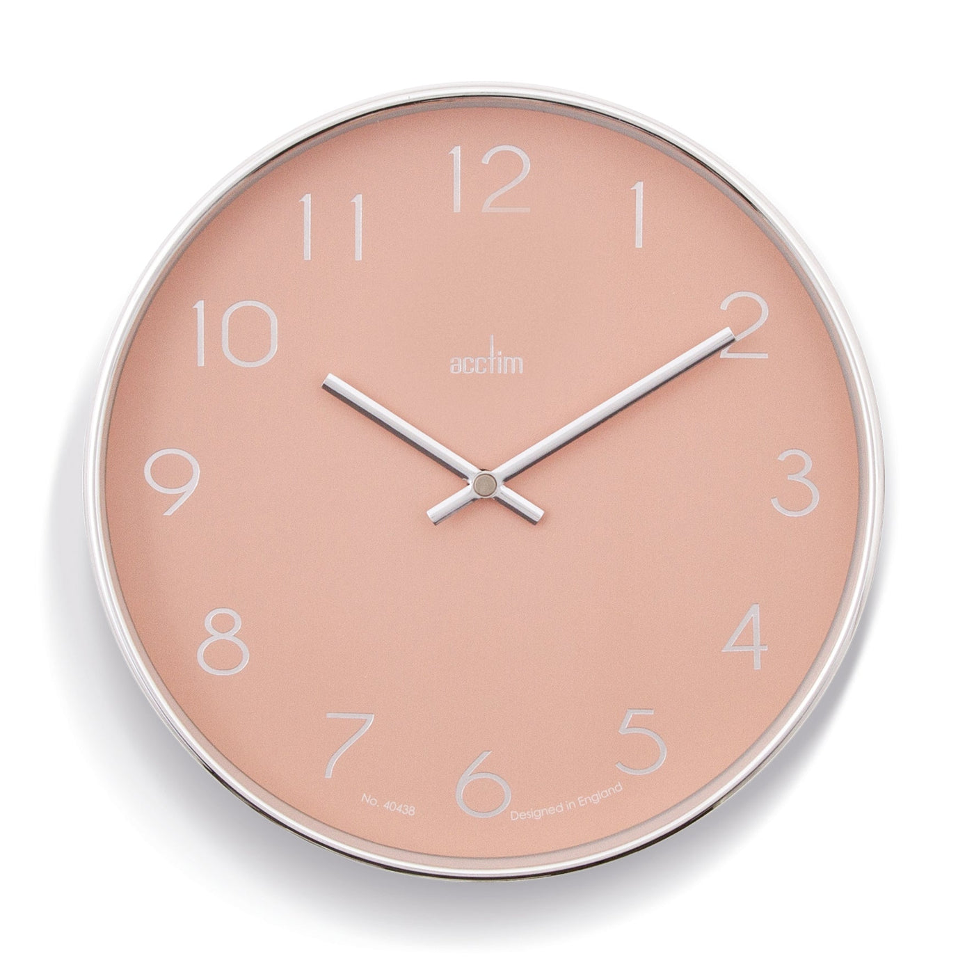Acctim Elma Wall Clock Peach Bellini - timeframedclocks