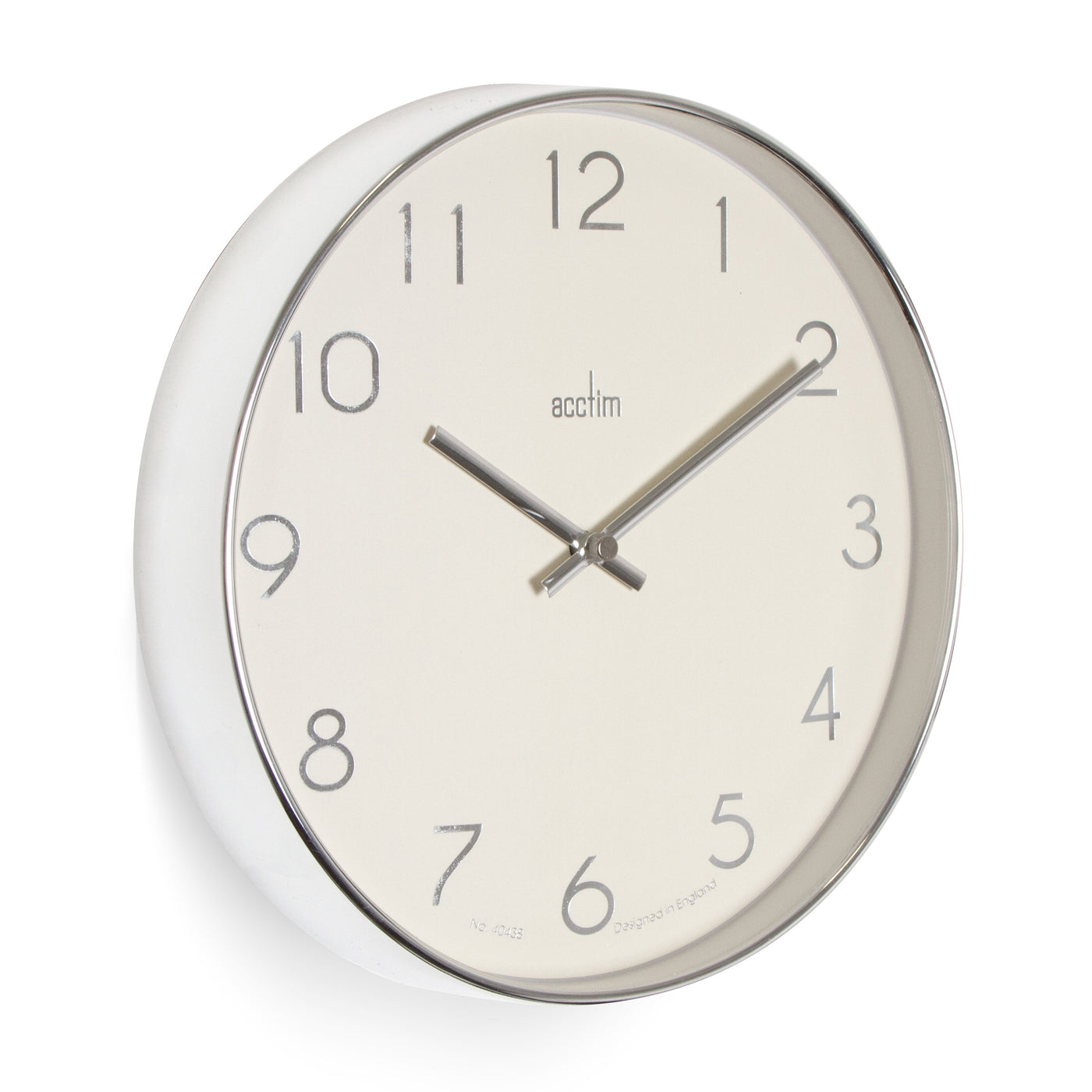 Acctim Elma Wall Clock White - timeframedclocks