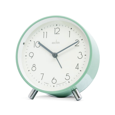 Acctim fossen Analogue Alarm Clock Meadow Green - timeframedclocks
