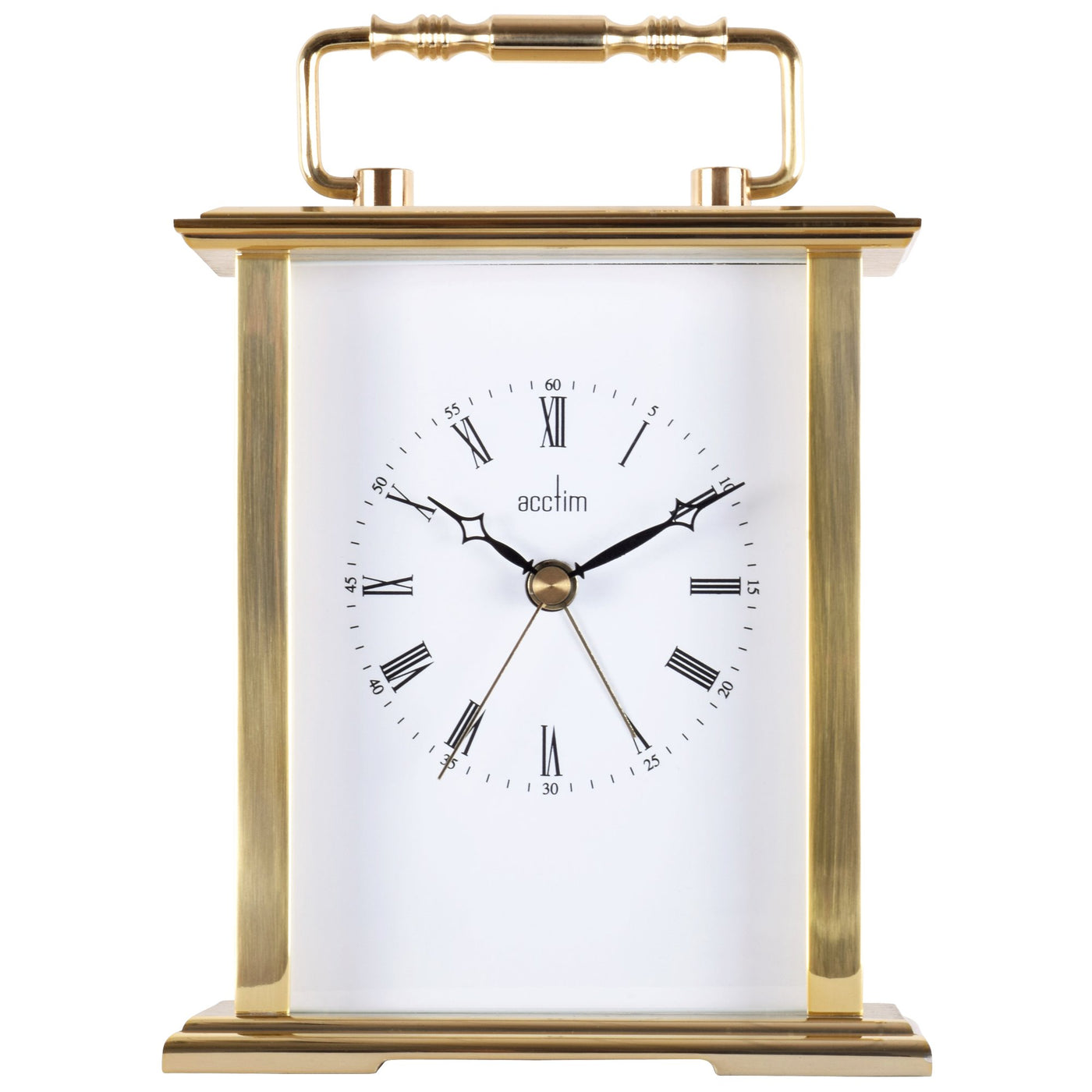 Acctim Gainsborough Carriage Table Alarm Clock Gold - timeframedclocks