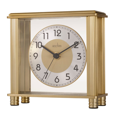 Acctim Hampden Table Clock Brass - timeframedclocks