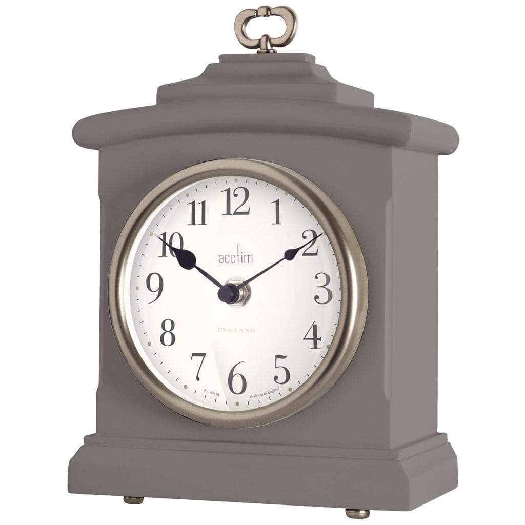 Acctim Heyford Table Clock Mocha - timeframedclocks