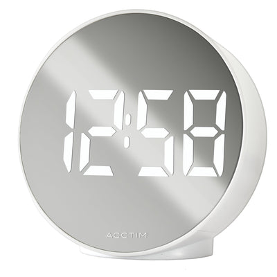 Acctim IL Giro Digital Alarm Clock White - timeframedclocks