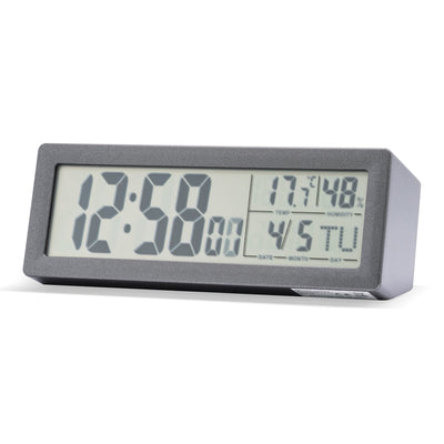 Acctim Karminski Digital Alarm Clock Graphite Grey - timeframedclocks