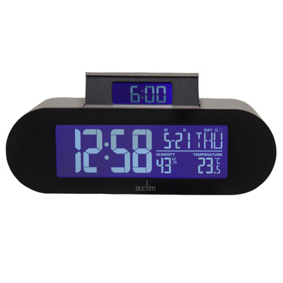 Acctim Kian LCD HUD Alarm Clock Dovetail - timeframedclocks