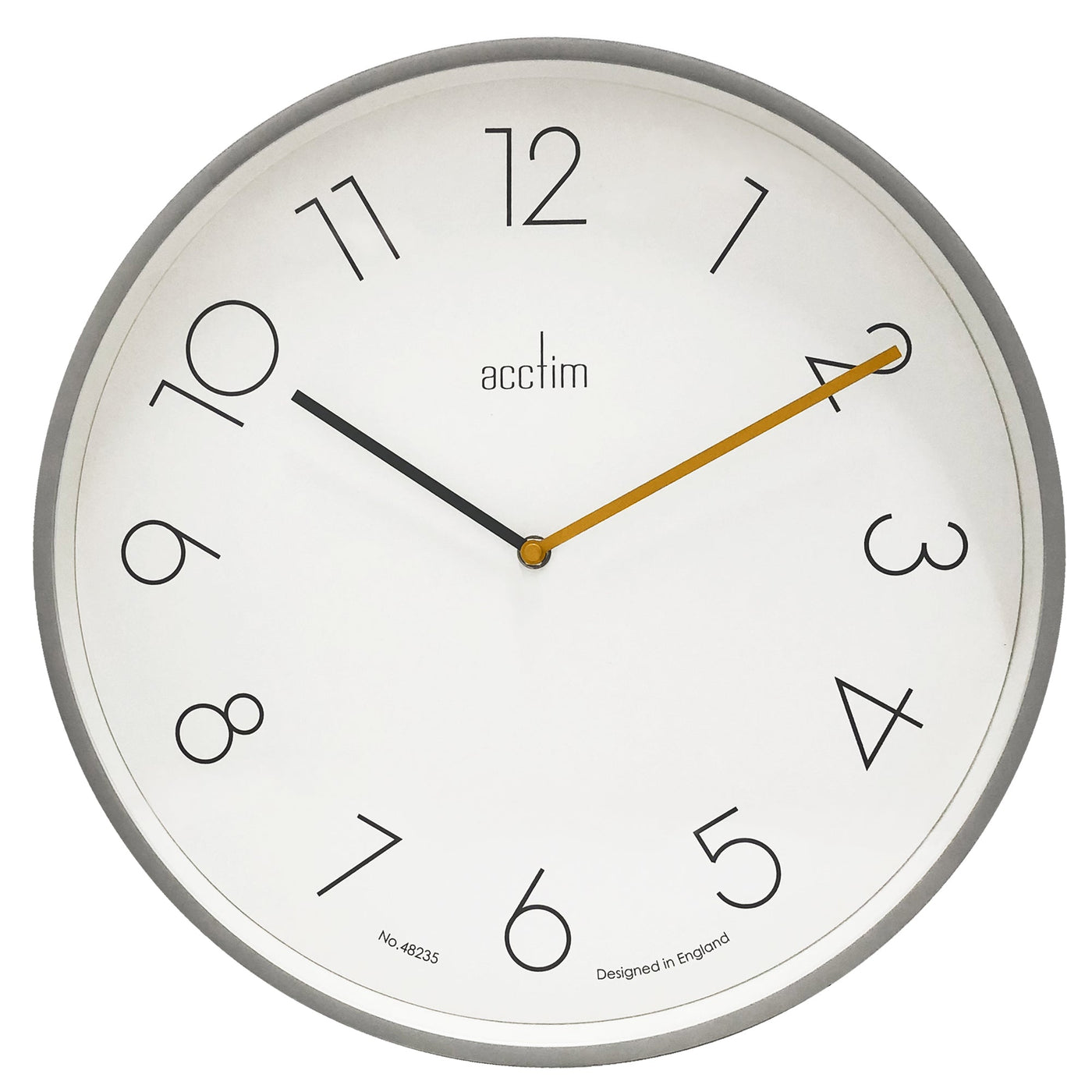 Acctim Kista Wall Clock Smoke Grey - timeframedclocks