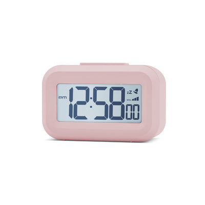 Acctim Kitto LCD Alarm Clock Peach Bellini - timeframedclocks