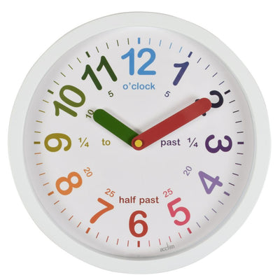 Acctim Lulu Children's Wall Clock White - timeframedclocks