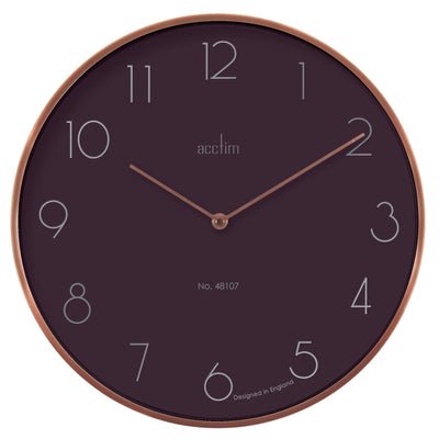 Acctim Madison Wall Clock Soot - timeframedclocks