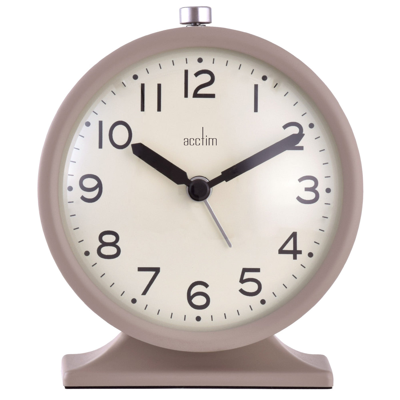Acctim Penny Analogue Alarm Clock Latte - timeframedclocks